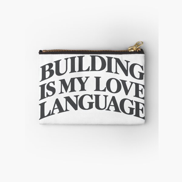Item preview, Building Is My Love Language Retro Typography Builder Maker designed and sold by Creative Spark.