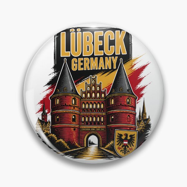 Item preview, Lubeck Germany Vintage Travel Tourism designed and sold by TravelersGems.