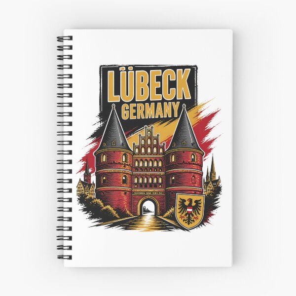 Item preview, Lubeck Germany Vintage Travel Tourism designed and sold by TravelersGems.