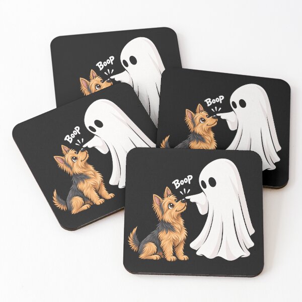 Item preview, Funny Ghost Australian Terrier Dog Boop Halloween Design Mom Dad designed and sold by rafaeltto.