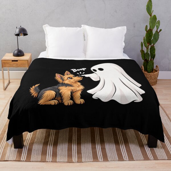 Artikelvorschau, Lustiges Geister-Design für Australian Terrier an Halloween – Mama & Papa entworfen und verkauft von rafaeltto.