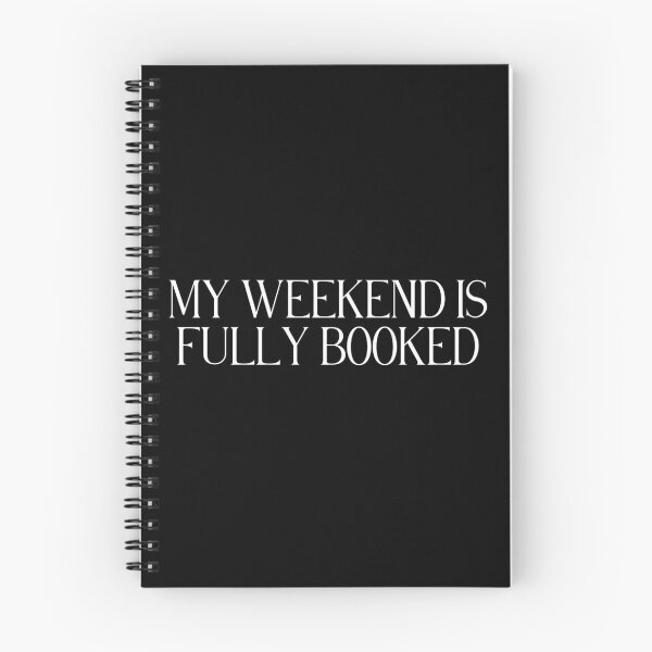 Item preview, My Weekend Is Fully Booked | Funny Book Lover Quote | Reading, Introvert & Cozy Weekend Humor designed and sold by stylishdzign.