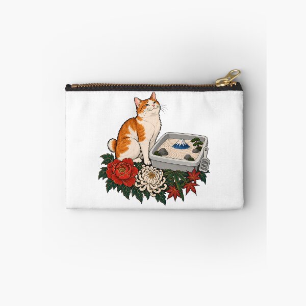 Item preview, Orange Cat Japanese Zen Garden Litter Box  designed and sold by Old's Cool Cat Studio.