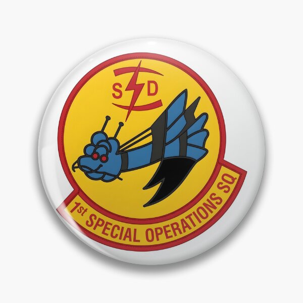 Item preview, USAF 1st Special Operations Squadron Blue Dragon Patch    designed and sold by CharlieDesings.