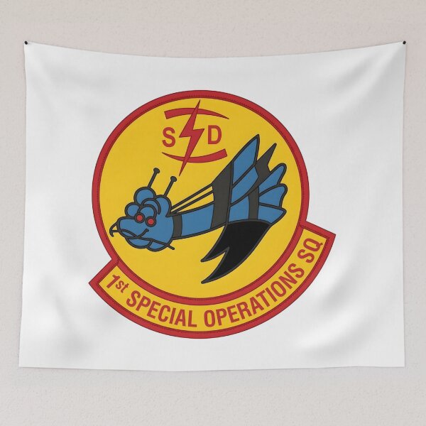 Item preview, USAF 1st Special Operations Squadron Blue Dragon Patch    designed and sold by CharlieDesings.