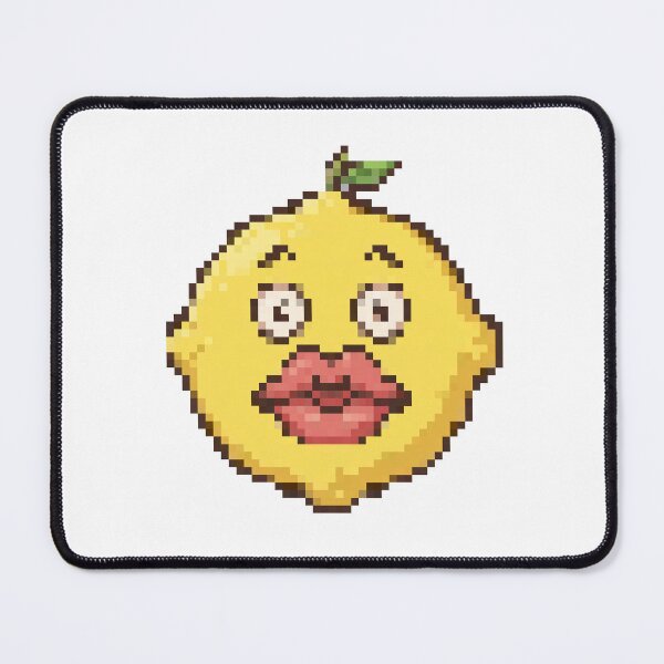 Item preview, Sassy Lemon Face Pixel Art designed and sold by Matilda Pixel.