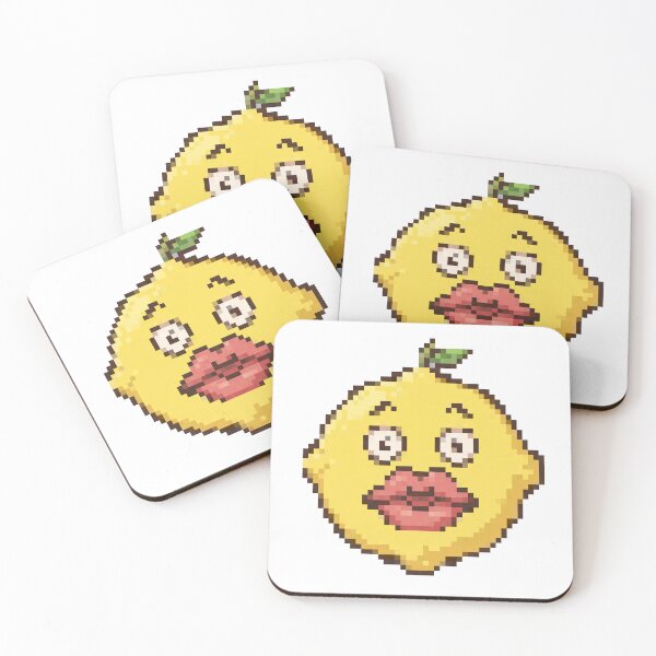 Item preview, Sassy Lemon Face Pixel Art designed and sold by fozero Pixel.