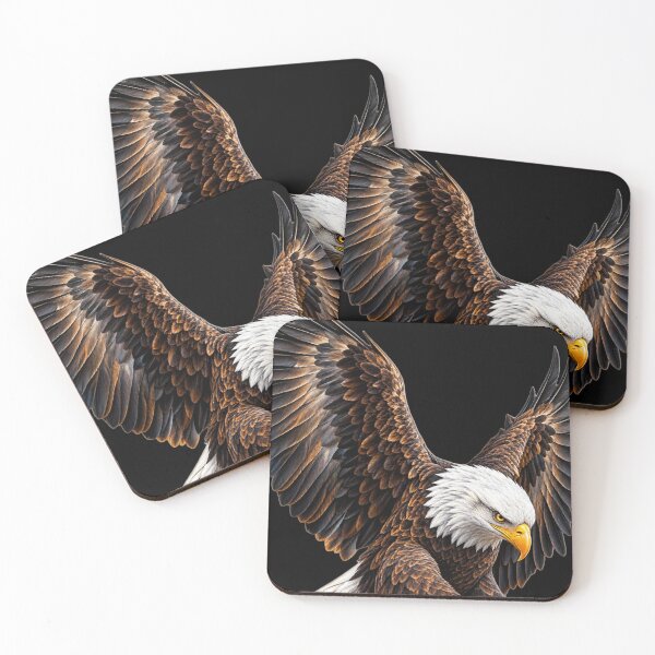 Item preview, Majestic Flying Eagle - Powerful Wildlife Art designed and sold by Azmatdesigner.