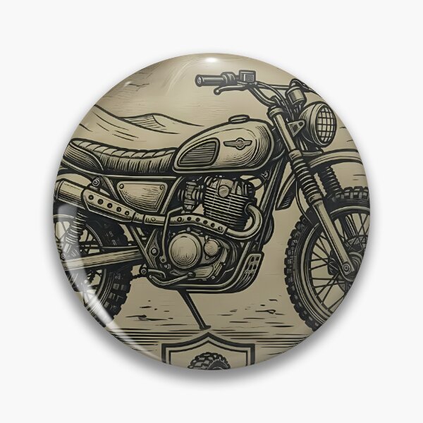 Item preview, Desert Scramblers Vintage Motorcycle Adventure Patch   designed and sold by SnapStickerHub.