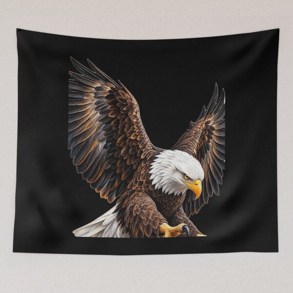 Item preview, Majestic Flying Eagle - Powerful Wildlife Art designed and sold by Azmatdesigner.