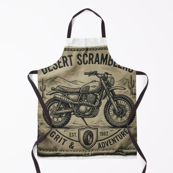 Item preview, Desert Scramblers Vintage Motorcycle Adventure Patch   designed and sold by SnapStickerHub.