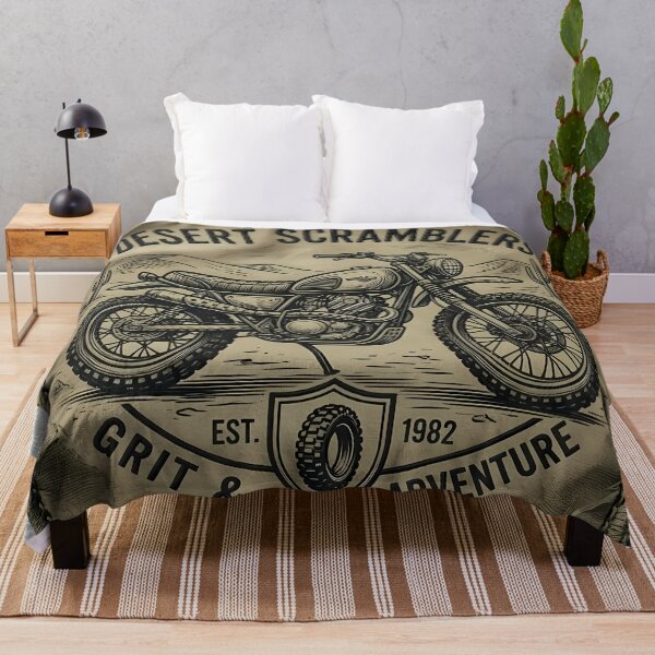 Item preview, Desert Scramblers Vintage Motorcycle Adventure Patch   designed and sold by SnapStickerHub.