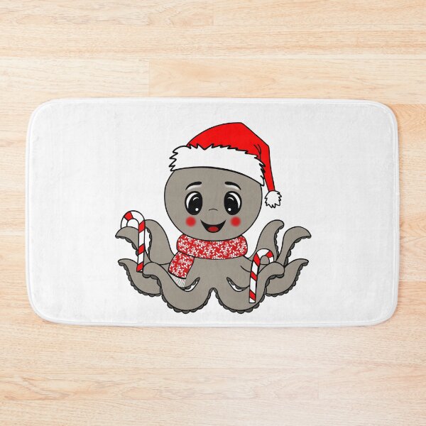 Item preview, Festive Christmas Octopus designed and sold by Sartoris Art.