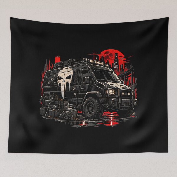 Item preview, Punisher Battle Van Frank Castle designed and sold by Pandaburba.