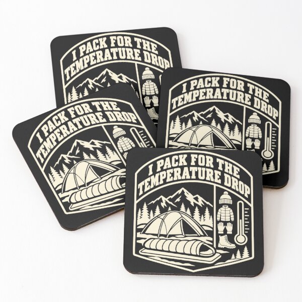 Item preview, I Pack For The Temperature Drop Winter Camping Humor designed and sold by DreamLayerStudio.