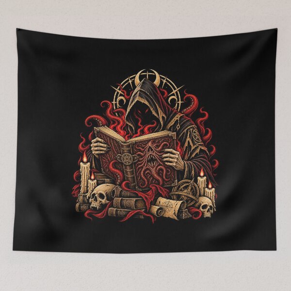 Item preview, Reading the Necronomicon Occult Horror designed and sold by Pandaburba.