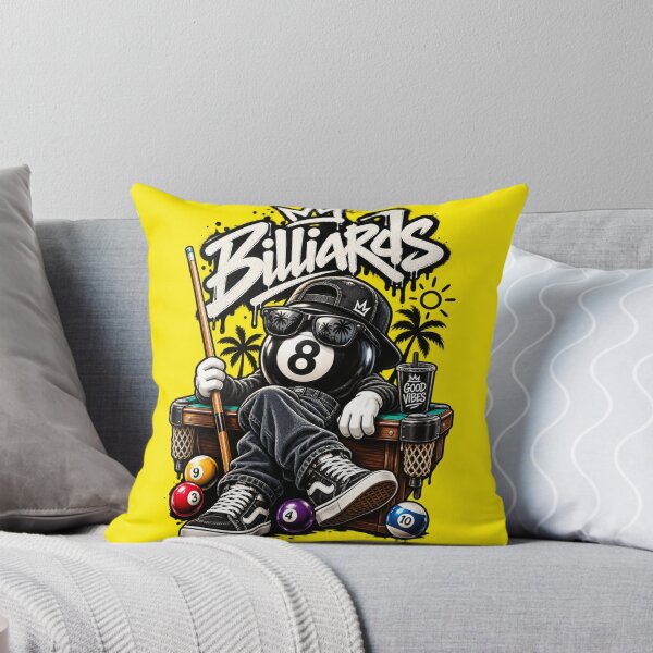 Item preview, 8 Ball Billiards Graffiti Streetwear | Cool Retro Pool Player Design designed and sold by Mahmoud Salah.