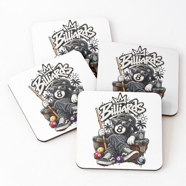 Item preview, 8 Ball Billiards Graffiti Streetwear | Cool Retro Pool Player Design designed and sold by Mahmoud Salah.