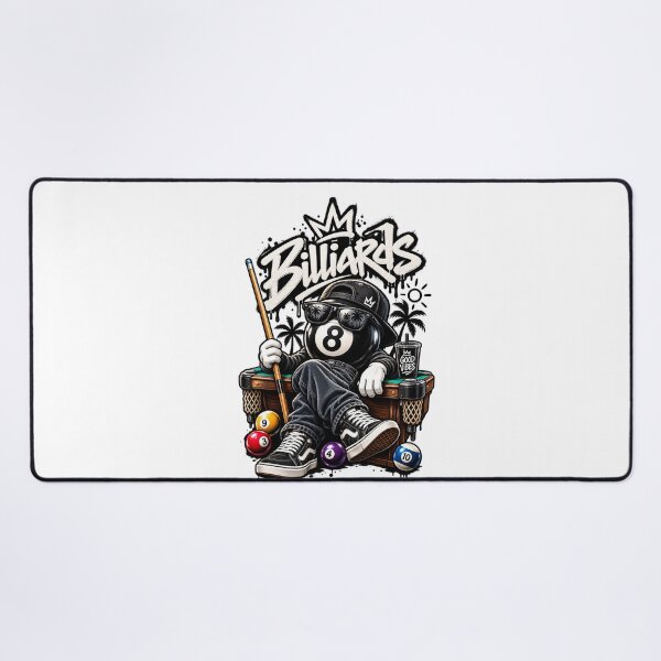 Item preview, 8 Ball Billiards Graffiti Streetwear | Cool Retro Pool Player Design designed and sold by Mahmoud Salah.