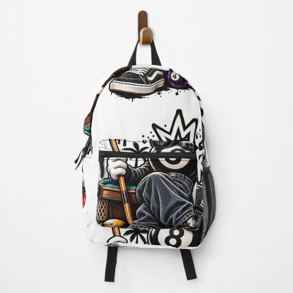 Item preview, 8 Ball Billiards Graffiti Streetwear | Cool Retro Pool Player Design designed and sold by Mahmoud Salah.