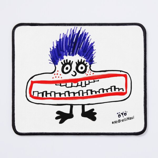 Item preview, Blue Hair Giant Mouth Character designed and sold by OYOBreitiMaul.