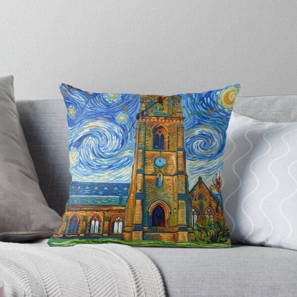 Item preview, Todmorden Unitarian Church in a Starry Night Style designed and sold by ArtworkNorth.