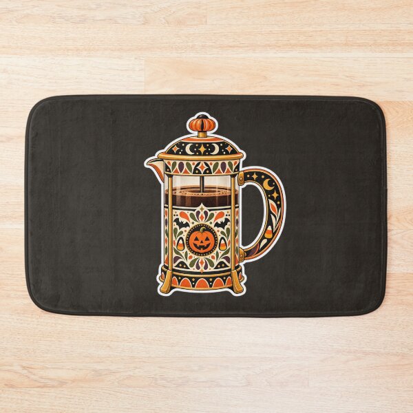 Item preview, Retro Halloween French Press Coffee designed and sold by AliAltinelArt.