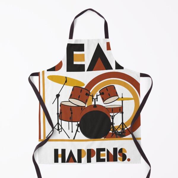 Item preview, Beat Happens Drummer Print, Funny Drum Set Print, Bauhaus Music Art, Drummer Gift, Retro Jazz Decor, Percussion Art, Music Studio Print designed and sold by Studio pod Burom.