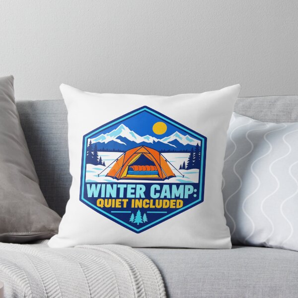 Item preview, Winter Camp Quiet Included Winter Camping Badge designed and sold by DreamLayerStudio.