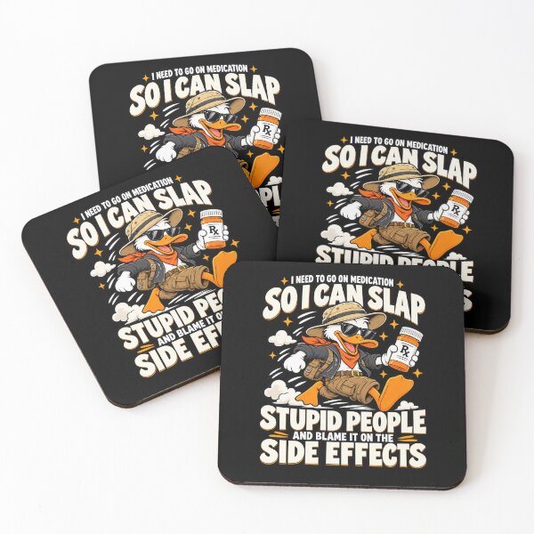 Item preview, I Need to Go on Medication So I Can Slap Stupid People Funny Sarcastic Humor T-Shirt designed and sold by Trendably.