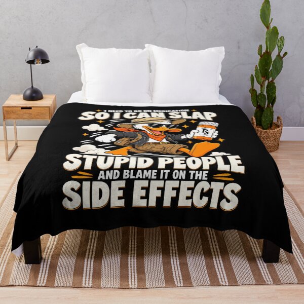 Item preview, I Need to Go on Medication So I Can Slap Stupid People Funny Sarcastic Humor T-Shirt designed and sold by Trendably.
