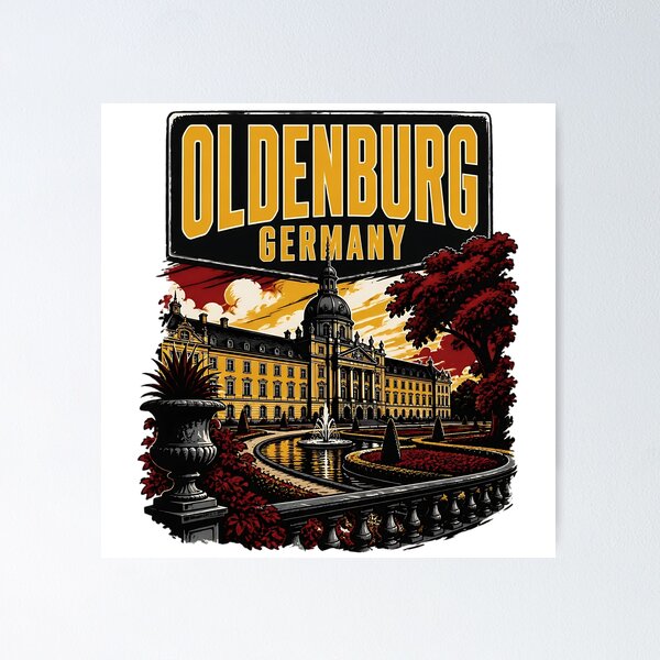 Item preview, Oldenburg Germany Vintage Travel Tourism designed and sold by TravelersGems.