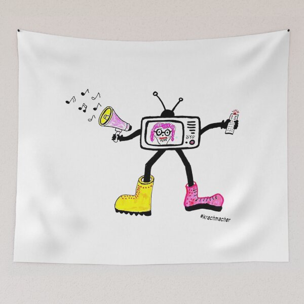 Item preview, TV Head Creature With Megaphone designed and sold by OYOBreitiMaul.
