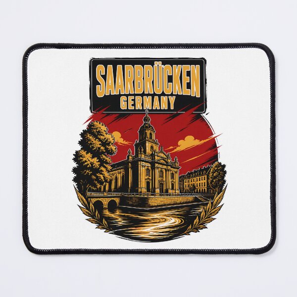 Item preview, Saarbrucken Germany Vintage Travel Tourism designed and sold by TravelersGems.
