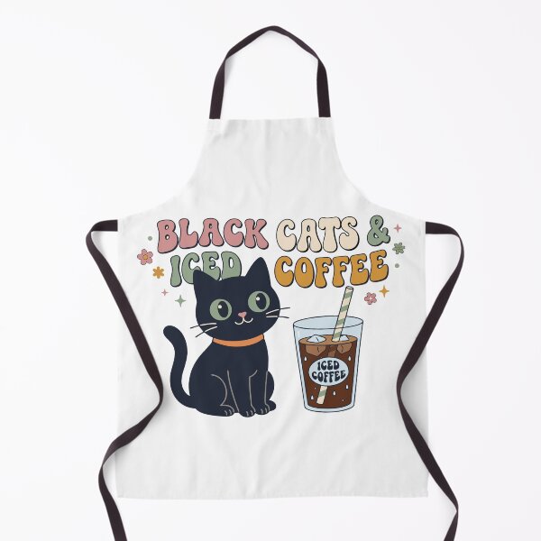 Item preview, Retro Black Cats And Iced Coffee Groovy Vintage Graphic designed and sold by CreativeCrest.