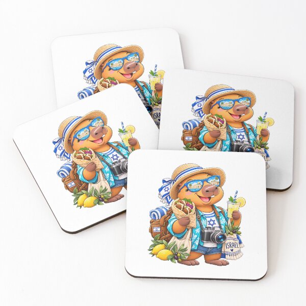 Item preview, Cute Israel Capybara – Falafel Mediterranean Travel Adventure designed and sold by CapybaraTravels.