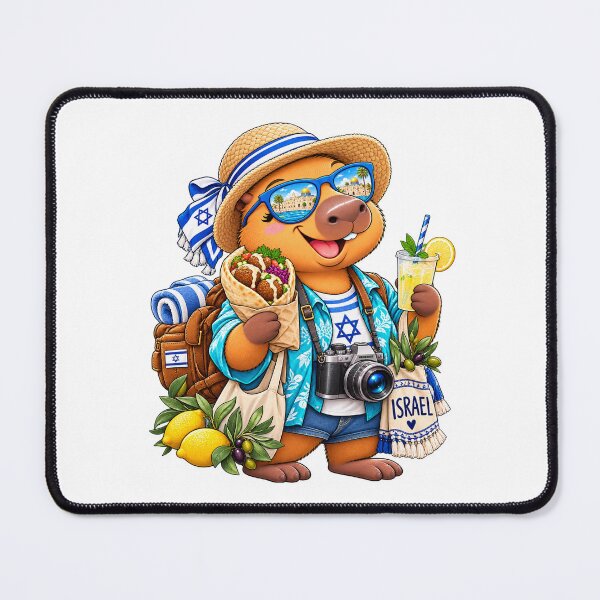 Item preview, Cute Israel Capybara – Falafel Mediterranean Travel Adventure designed and sold by CapybaraTravels.