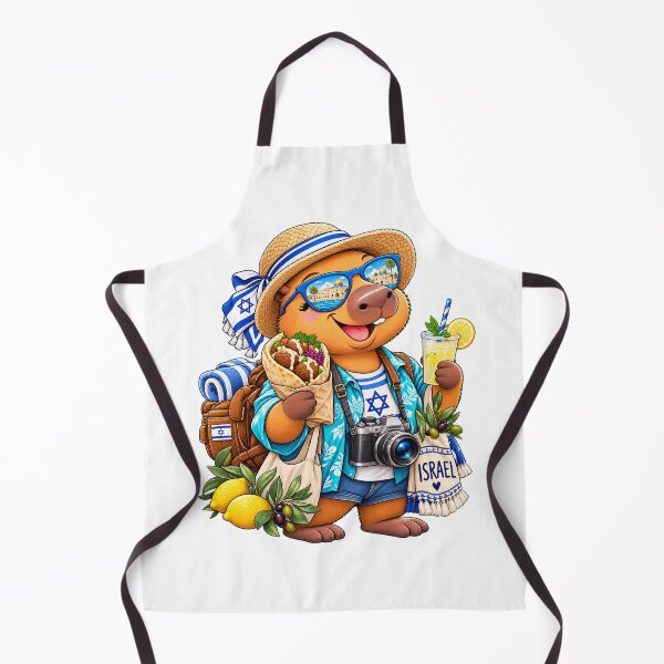 Item preview, Cute Israel Capybara – Falafel Mediterranean Travel Adventure designed and sold by CapybaraTravels.