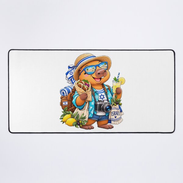Item preview, Cute Israel Capybara – Falafel Mediterranean Travel Adventure designed and sold by CapybaraTravels.