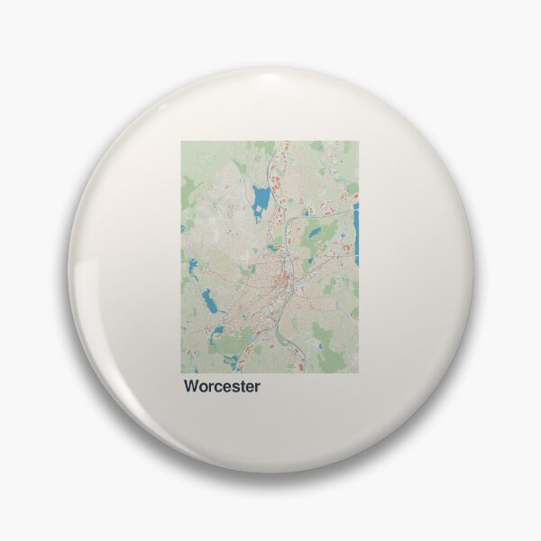 Item preview, Worcester Minimalistic Map Art designed and sold by MapsNerd.