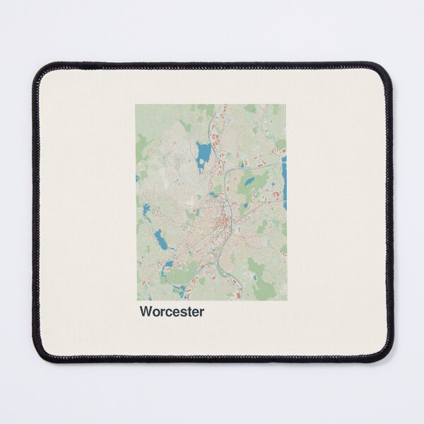 Item preview, Worcester Minimalistic Map Art designed and sold by MapsNerd.