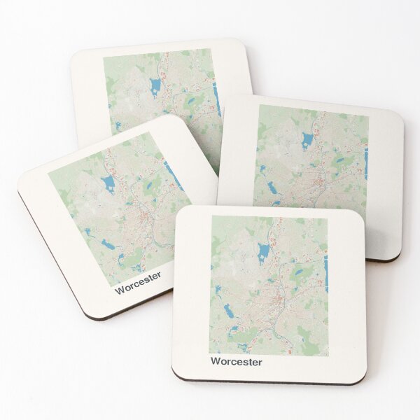 Item preview, Worcester Minimalistic Map Art designed and sold by MapsNerd.