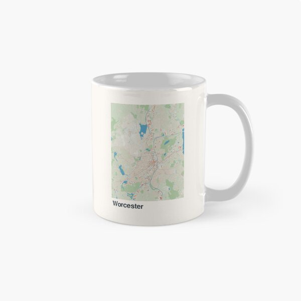 Item preview, Worcester Minimalistic Map Art designed and sold by MapsNerd.