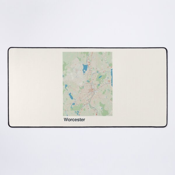 Item preview, Worcester Minimalistic Map Art designed and sold by MapsNerd.