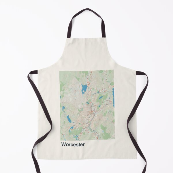 Item preview, Worcester Minimalistic Map Art designed and sold by MapsNerd.