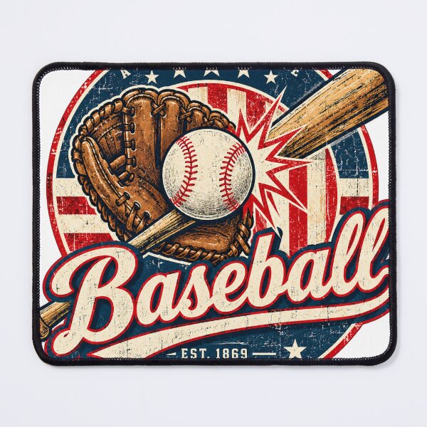 Item preview, Vintage Baseball America's Game Glove Bat designed and sold by LongIslandDesgn.