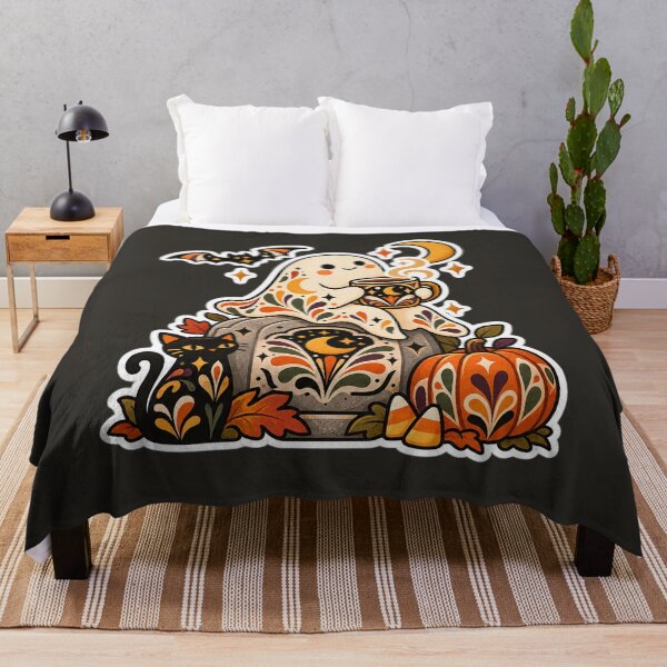 Item preview, Cozy Ghost Coffee Graveyard Halloween designed and sold by AliAltinelArt.