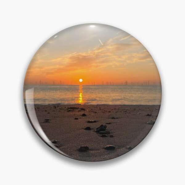 Item preview, Sunrise Over Calm Ocean Horizon designed and sold by Astute-Artio-Photography.