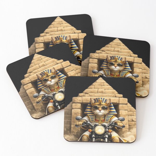 Item preview, Pharaoh Cat Rider – Epic Egyptian Motorcycle Adventure designed and sold by Dogandesighn.