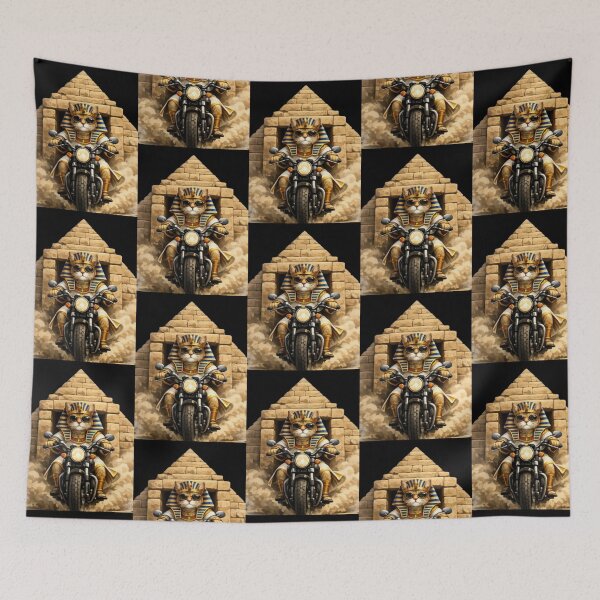 Item preview, Pharaoh Cat Rider – Epic Egyptian Motorcycle Adventure designed and sold by Dogandesighn.